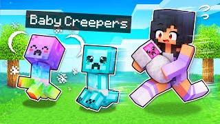 We ADOPTED Baby Creepers In Minecraft! screenshot 3