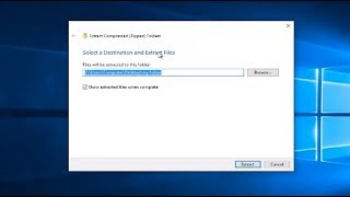 This tutorial will show you how to unzip files and folders from a z...