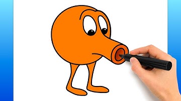 How To Draw Qbert (Easy Drawing Tutorial)