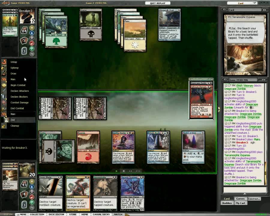 My Magic the Gathering Games Unearth test Part 2 YouTube