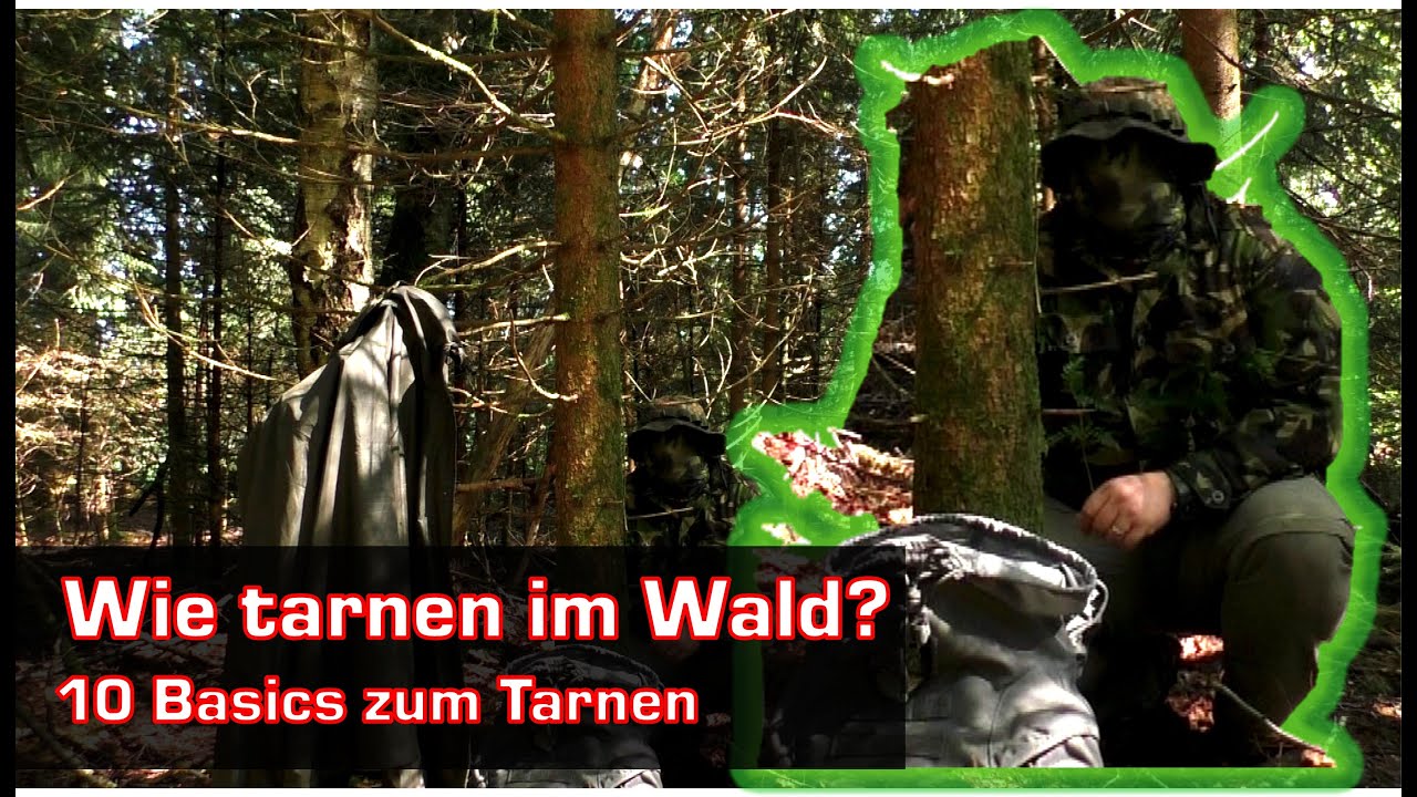 Tarnen im Wald? Die 10 wichtigsten Punkte zum tarnen. Wie hat Yves Rausch "Rambo" sich getarnt?