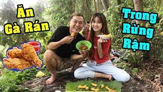Ăn Gà Rán KFC Chấm Sốt Cay Samyang Trong Rừng Rậm - Vê Vê Channel