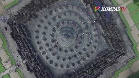 Kemegahan Borobudur dari Udara