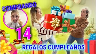 COMPRANDO 14 REGALOS PARA EL 14 CUMPLEAÑOS DE DANIELA GO 🎂🎁