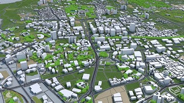 Seoul Korea 40km city 3d model