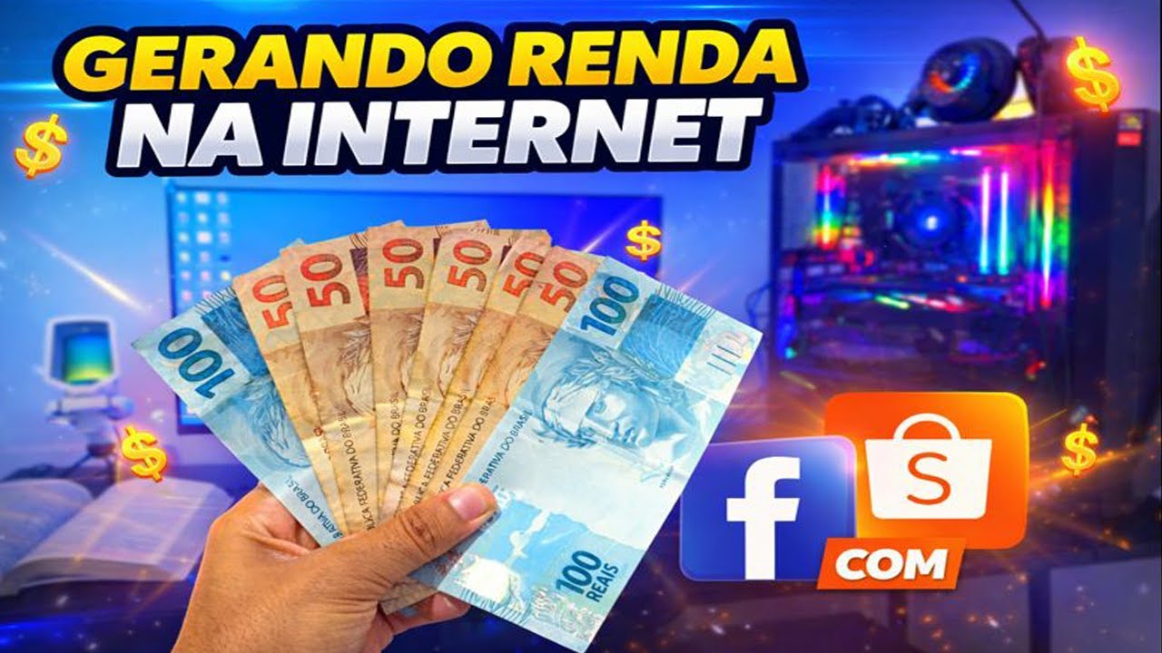 💰 COMECEI COM R$50 E DUPLIQUEI NO FACEBOOK + SHOPEE 🚀 ganhar dinheiro na internet