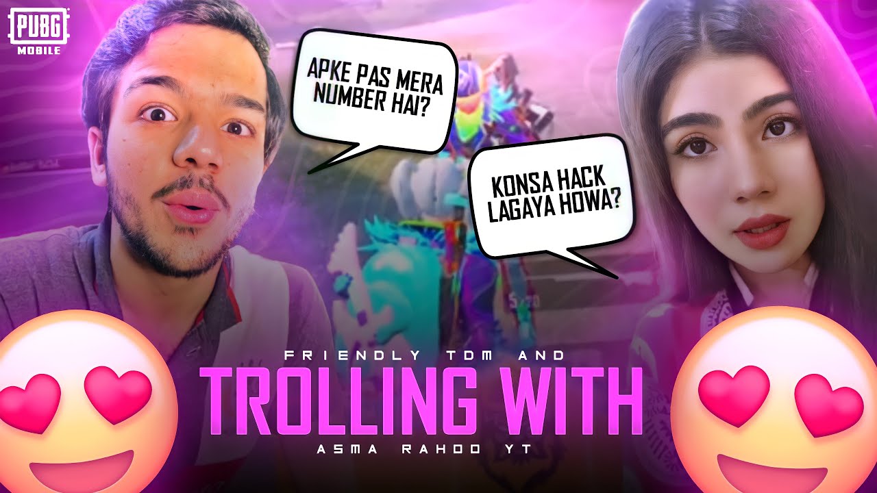 SPECIAL 1 VS 1 TDM WITH ASMA RAHOO (FUNNIEST) | FYME BABA | PUBG MOBILE