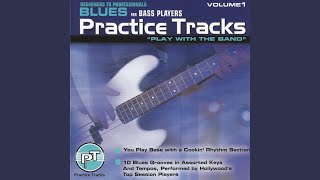 Video thumbnail of "Practice-Tracks - 4/4 16th Note Swing Funky Blues Minus Bass"