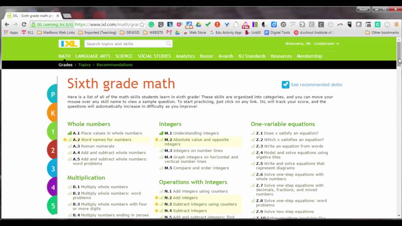 IXL MATH ASSIGNING SKILLS OVERVIEW - YouTube