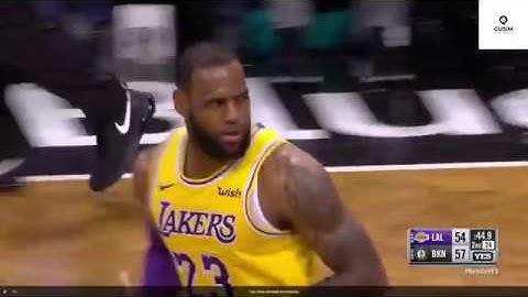 Jarrett Allen block cú úp rổ của Lebron! Nets đánh bại Lakers! NBA mùa 2018 - 19!