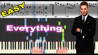 Michael Bublé - Everything | Sheet Music & Synthesia Piano Tutorial