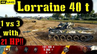 World of Tanks Lorraine 40 t Replay - 5 Kills 4K DMG(Patch 1.6.1)