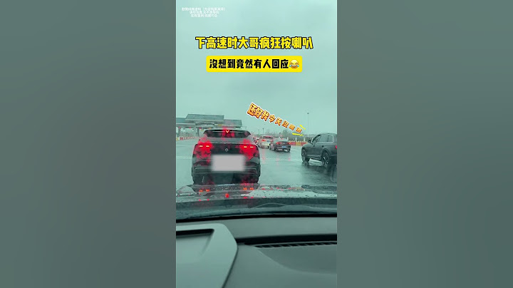 下高速时大哥疯狂按喇叭，没想到竟然有人回应😂#万万没想到 #看一遍笑一遍 #惊不惊喜意不意外