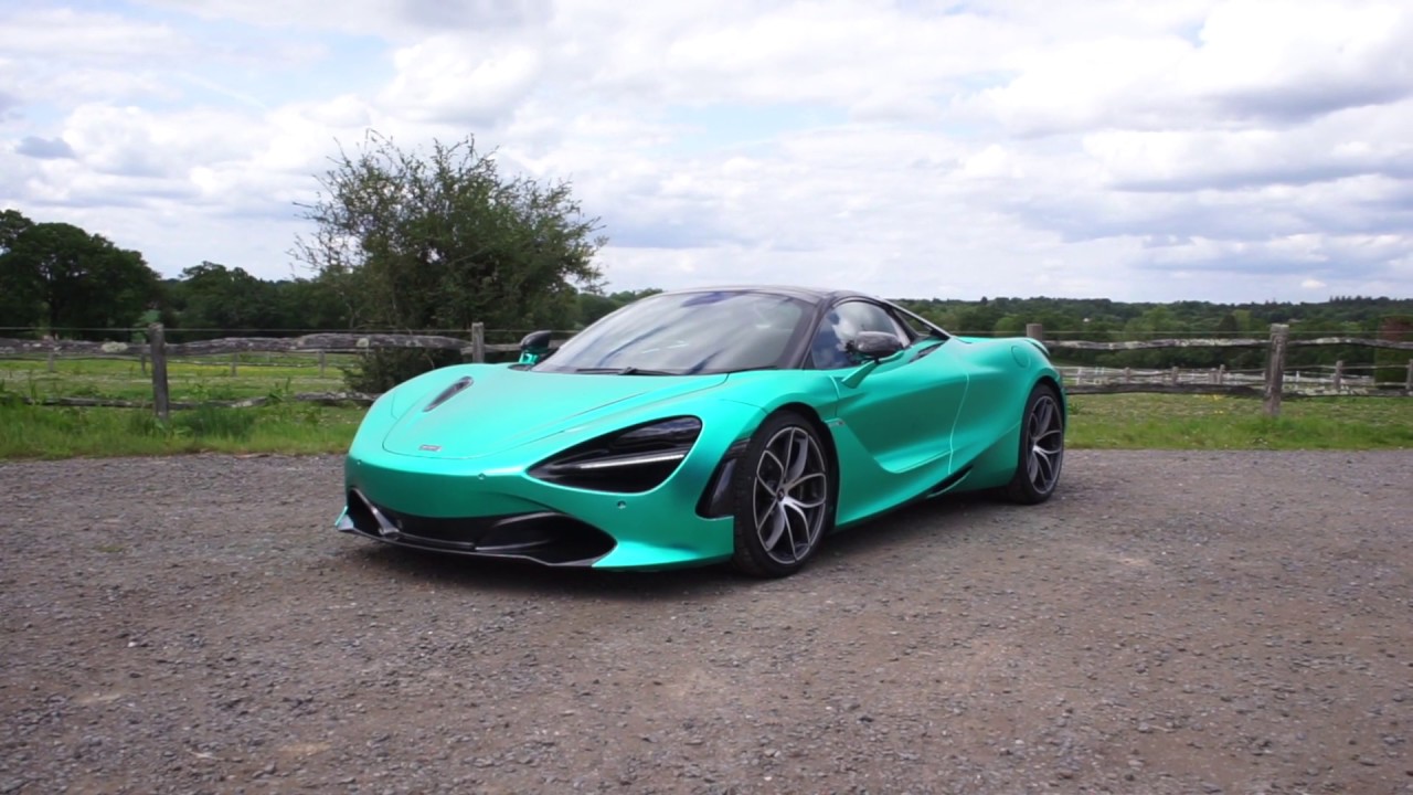 MCLAREN 720S SATIN TURQUOISE CHROME WRAP - YouTube