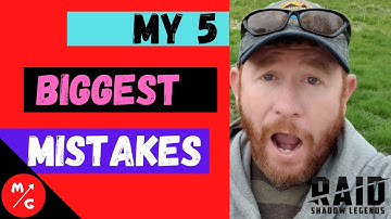 [F2P] | My 5 Biggest Mistakes in Raid Shadow Legends | Learn From ME!  Don