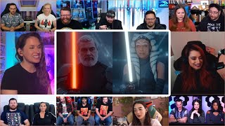 Youtubers React To Ahsoka Vs Baylon Full Fight | AHSOKA Ep 4 Reaction Mashup