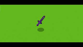 Green Screen Item Drop Minecraft Netherite Sword