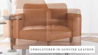Mid-Century Leather Lounge Chair with Cozy Elegance 🤍| Mid in Mod screenshot 4