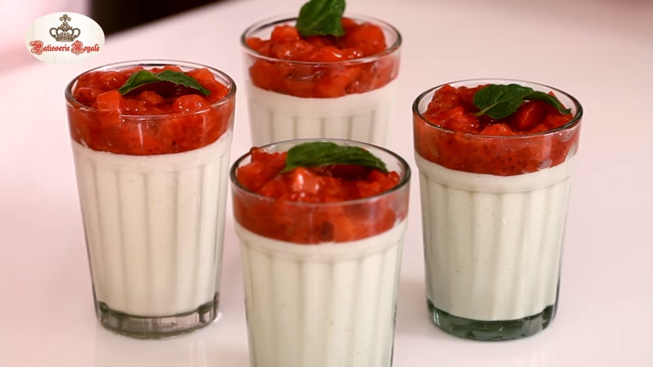 Vanilla Panna Cotta Recipe - Panna Cotta With Strawberry Compote By Neha - Easter Special Dessert | India Food Network