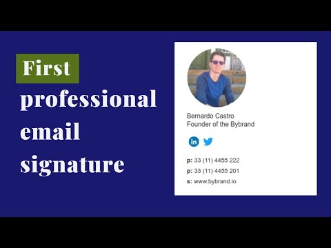 Create the first email signature and paste in Gmail