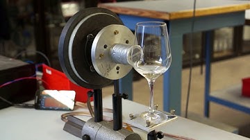 Shattering wine glass with phyphox