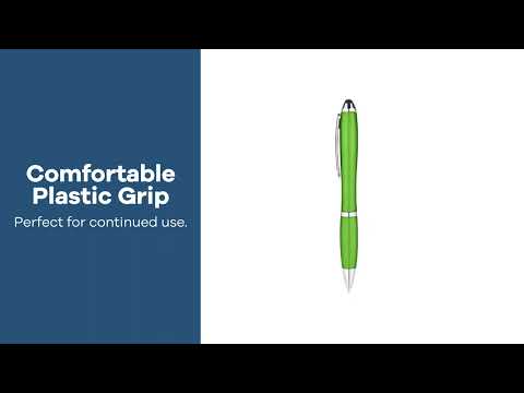 Curvy Stylus Twist Pen - Metallic