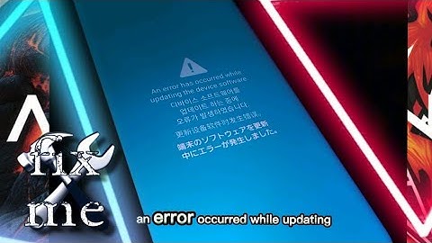 An error ⚠️ occurred while updating the device software  🔴😀 solved 💯
