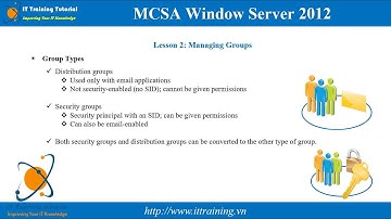 MCSA 2012 Module 3: Managing Active Directory Domain Services Objects