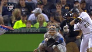 LAD@PIT: Cervelli's RBI single pulls Pirates within 1