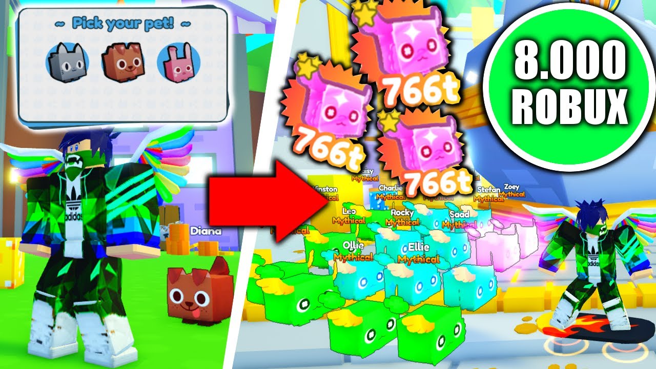 ⭐WYDAŁEM 8000$ NA PET SIMULATOR X I PRZESZEDŁEM GRĘ! | ROBLOX⭐