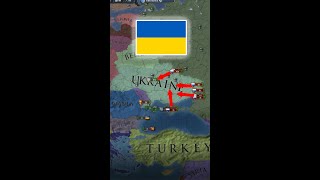 Ukraine vs. Russia! [EU4] AI only #Shorts