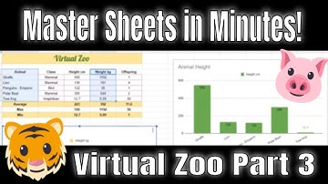 Virtual Zoo Charts & Wrap up | Master Google Sheets in Minutes!