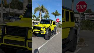 Mercedes Benz G550 4x4 G wagon on 22” wheels 🍋 #mercedesbenz #exotic  #gwagon4x4 #liftedtrucks