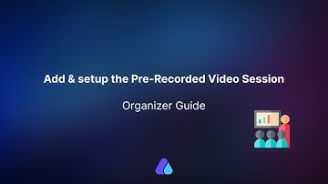 How to set up the Pre recorded session in Airmeet? | January 2024 | #organizerguide