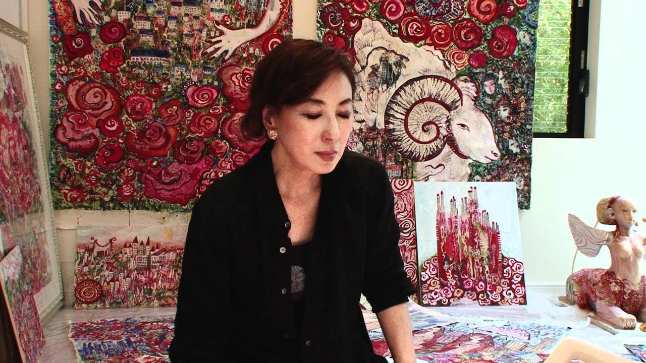 蜷川有紀の結婚歴や子供は 若い頃は美人だが今現在は 絵画も凄い