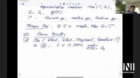 GR2W01 | Prof. Pham Tiep | Character bounds for finite groups of Lie type