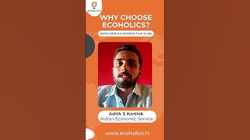 Review about Ecoholics App Indian Economic Service from Adith Karthik #shorts #ecoholicsapp #review
