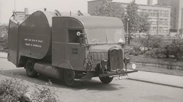 Early Garbage Trucks: On Route, In Action!