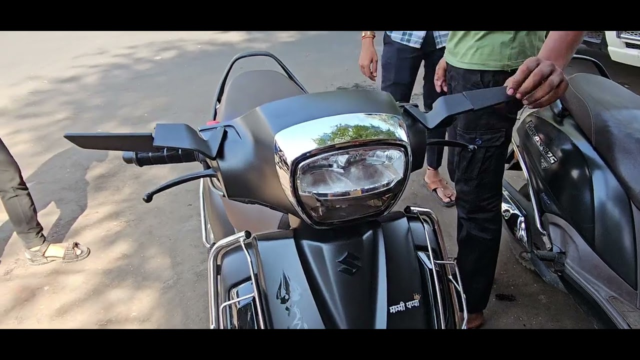 Suzuki access wings mirror installation #bike #suzuki #access #accessory #modified #modify #scooter