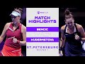 Belinda Bencic vs. Veronika Kudermetova | 2022 St. Petersburg Round 1 | WTA Match Highlights