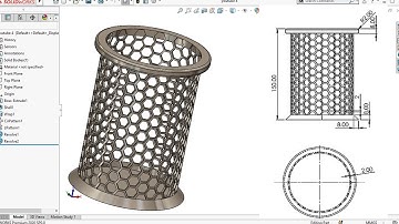 SolidWorks Tutorial for beginners . Pen Holder