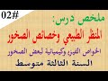 ملخص درس شكل المنظر الطبيعي وخصائص الصخور للسنة الثالثة متوسط ملخص درس شكل المنظر الطبيعي وخصائص الصخور للسنة الثالثة متوسط