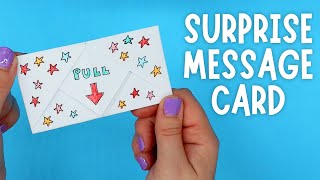 Surprise Message Card | Pull Tab Origami Envelope Card
