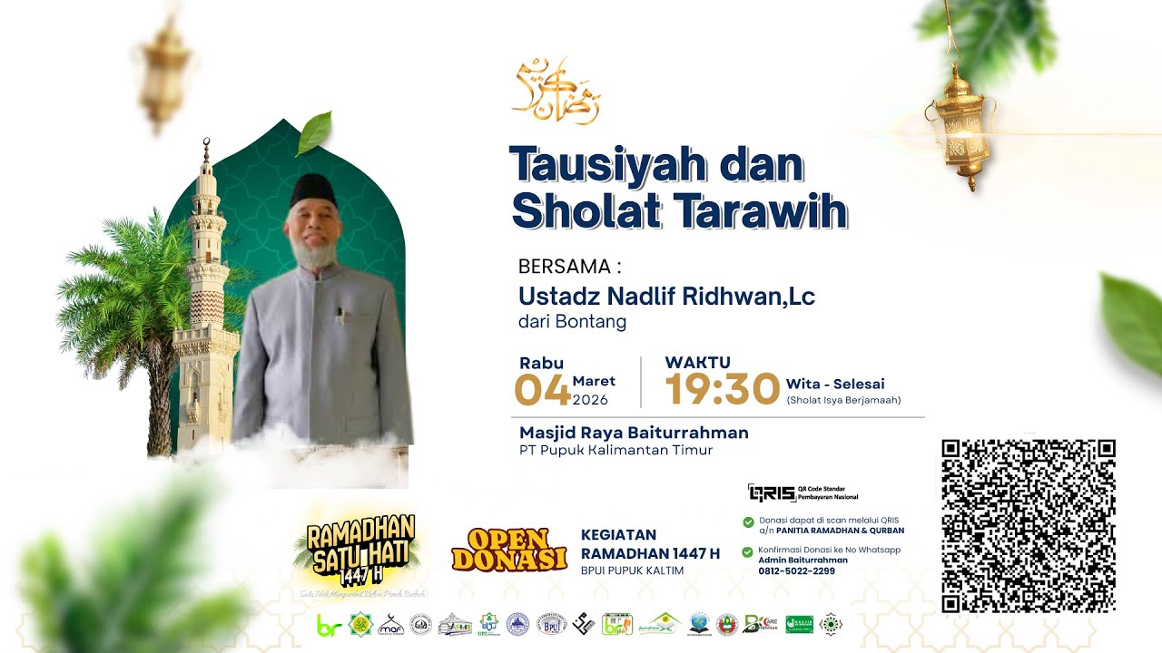 #15 | Tausiyah Tarawih Ramadhan Masjid Raya Baiturrahman PKT