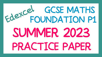 [EDEXCEL GCSE Maths] - Practice Paper 1F