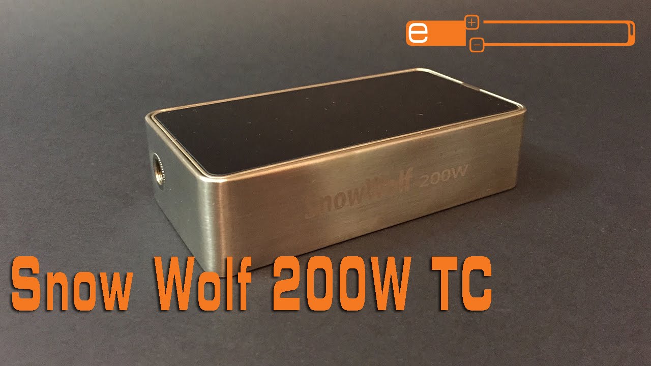 Snow Wolf 200W TC Box mod - YouTube