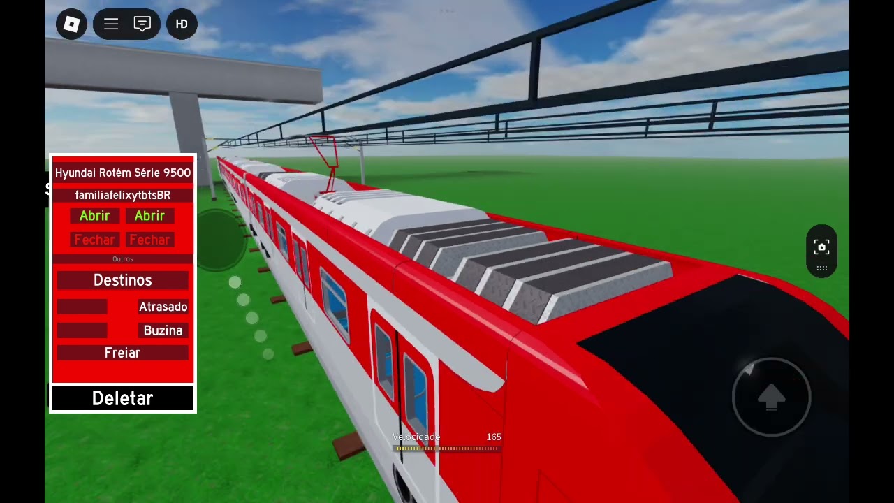 O trem da CPTM da linha 12 safira.