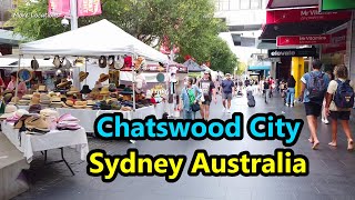 Chatswood Mall Market | Walking Around Chatswood in The Afternoon | Chatswood Sydney Australia