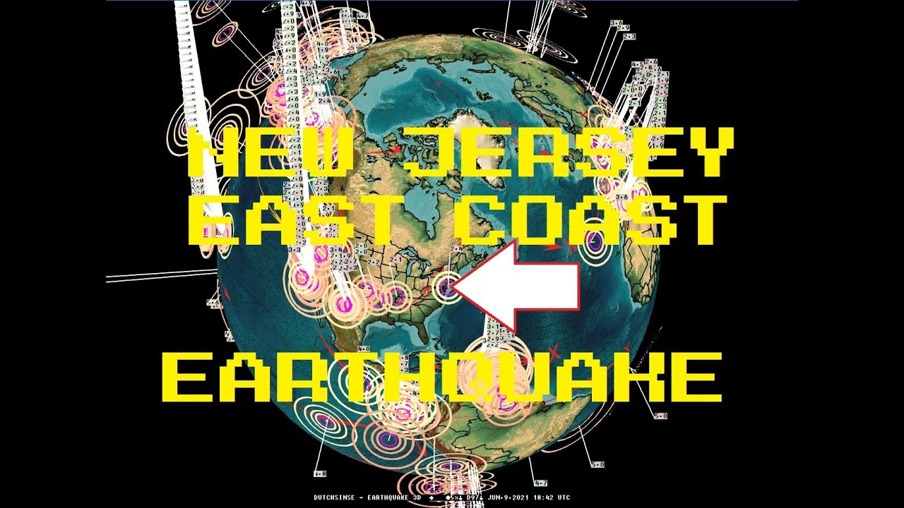 6/09/2021 -- Earthquake in NEW JERSEY East Coast USA -- NJ warned 4