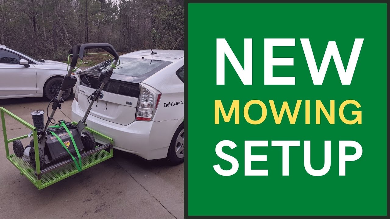 Our New Mowing Setup Electric Lawn Service YouTube